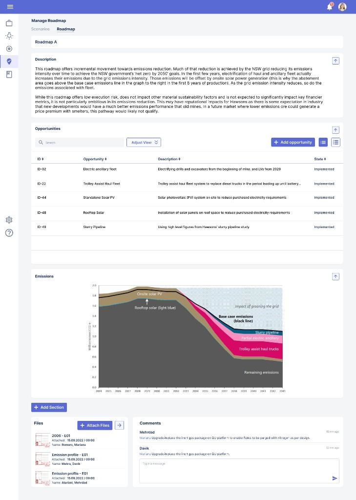 Manage roadmap