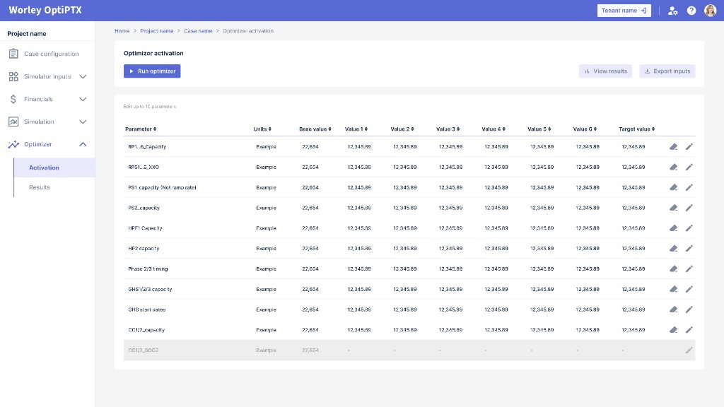 Optimizer activation