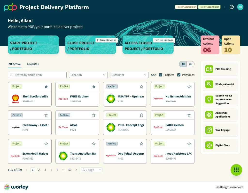 PDP home portal