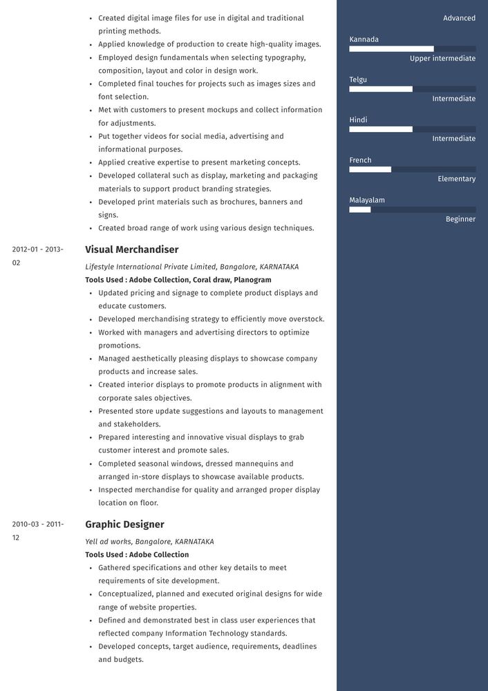 Resume page 3